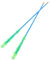 HEMOTON 2st Diabolo-Stange Chinesische Diabolostäbe Diabolo-Stick Professioneller Diabolo-jonglierstab Diabolo-zubehör Akrobatik-jonglage Mit Dem Handstab Diabolo-stöcke Gfk