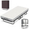 Ollewiellan Klappbett 90x200cm Gästebett Klappbarer mit 13CM Schaumstoffmatratze Gästebett Klappbarer Metallbettrahmen Klappbett mit Rollen Klappbares Metallbett 200 kg Belastbarkeit Staubs