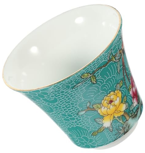 PRETYZOOM Tazza Da Tè in Ceramica Stile Retrò Con Motivo Floreale e Uccelli Teiera Kung Fu Delicata e Resistente Per Casa Ufficio Ristorante Facile Da Pulire e Trasportare