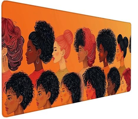 Alfombrilla Ratón XXL 1000x500x3mm, Gaming Alfombrilla Ratón Mujer, Alfombrilla Escritorio con Base de Goma Antideslizante, Alfombrilla Teclado y Raton, Pc Gaming Accesorios, Regalos, Amarillo L-K-B