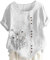 Linen T Shirt for Women UK Plus Size Elegant Cotton Rolled Short Sleeve Floral Shirts Dandelion Graphic T-Shirt Casual Summer Tee Lagenlook Tunic Tops Ladies Blouses Sale Clearance