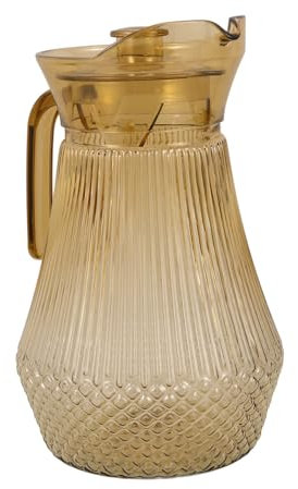 MOLUCKFU Pichet Transparent Pour Eau Et Jus Avec Poignée Pour Maison Fêtes Résistant Aux Basses Températures Pratique Et Léger
