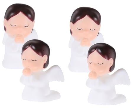 LIFKOME Cute Fairy Cake Toppers Angel Girl Statue for Shower Birthday Wedding Decor