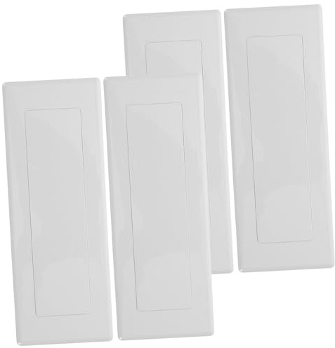 UKCOCO 4pcs Large Plastic Wall Covering for Electrical Outlet Box Covers Junction Box Plug Cover Socket for Outlet Blanking Plate
