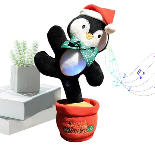 DzpKrka Tanzender Weihnachtsbaum, interaktiver Weihnachtsbaum mit Lied und Licht für Kleinkinder | Saisonale Dekoration für Zimmer – Wohnung