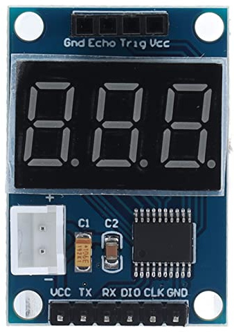 Ultraschall-Entfernungsmess-Sensormodul, hochpräzise Digitalanzeige, Ranging-Board mit seriellem Port-Ausgang für -Robotik-DIY-Projekte, STM8S103-Chip, 35,1 x 24,2 mm