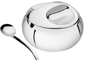 Tramontina - Sucrier et cuillère Buena 2pcs. Inox.