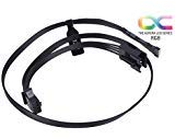 Alphacool 18540 RGB 4pol LED Adapterkabel für Mainboards 50cm - Schwarz Kabel ARGB RGB LED Kabel