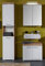 trendteam smart living - Amanda - Badmöbel-Set Waschbeckenunterschrank, Spiegelschrank und Hochschrank - Weiß/Weiß Hochglanz Eiche - (BxHxT) 112 x 190 x 34 cm - Kratzfest