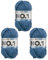 myboshi Strick- und Häkelgarn, Modell No.1 mit Merinowolle, dickes Garn, Acrylharz, Blaubeere, 3_Knäuel