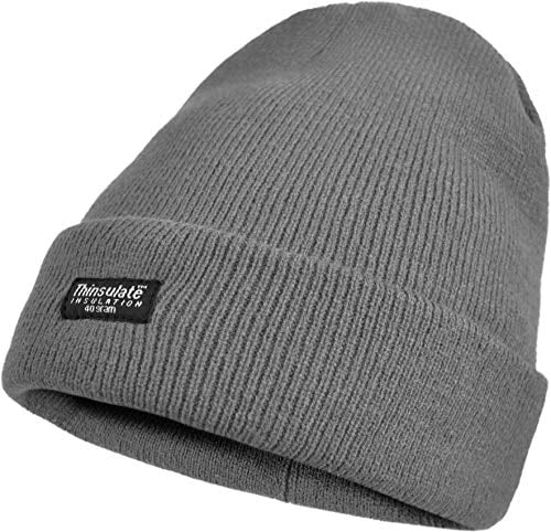 normani Herren Wintermütze Skimütze mit Thinsulatefütterung extra warm Farbe Anthrazit