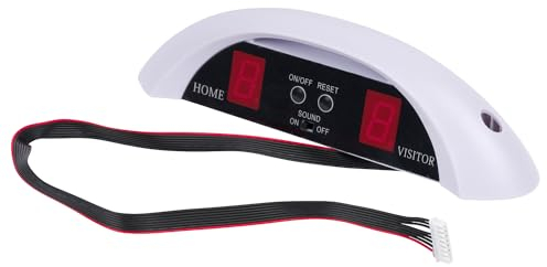 Sportime Elektronischer Toranzeiger | LED Airhockey-Tisch | 2-Stellig | Weiß | Mit LED-Display für einfache Punktzählung