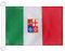 BANDERA NAUTICA PABELLÓN CIVIL ITALIA 45x30cm - Pabellón de conveniencia ITALIANA - PABELLÓN NACIONAL 30 x 45 cm anillos - AZ FLAG