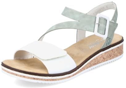 Rieker Damen Keilsandalen V3660, Frauen Sandalen