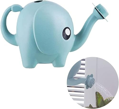 MASINIES Arrosoir en forme d'éléphant, pulvérisateur d'eau léger pour la maison, pot d'arrosage fantaisie, bouilloire pour plantes de jardin, fleurs (bleu)