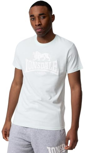 Lonsdale ST. ERNEY Herren-T-Shirt, Kurzarm-T-Shirt mit Rundhalsausschnitt | 100% weiche gekämmte Baumwolle, markantes Logo auf der Brust, atmungsaktiv & bequem für den Alltag, Training & Freizeit