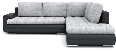 Ecksofa Tokio V mit Schlaffunktion! Best Schlafsofa. Eckcouch Bettkasten. Couch Wohnzimmer Polstermöbel. Möbel Schlaffunktion. Schlafsofa (LAWA 09 + Soft 11 RECHTS), 200x75x230