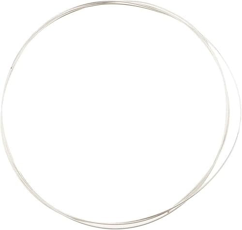 Alambre de plata de ley 925 para hacer joyas, manualidades, 1 metro (0,6 mm)