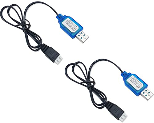 2PCS 7.4V 2S LiPo Battery Charger USB RC Battery Connector with XH-3P Plug for Splatter Ball Gun RC car FPV Drone Quadcopter