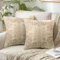 Rétro Housse de Coussin Lot de 2 Double Face Lin Housse Coussin Turques Géométrique Taie d'oreiller Marocain Tapis Motif Coussins Décoratifs pour Chambre à Coucher, Salon, Canapé, Maison