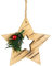 SHATCHI Rustic Star, Reindeer, Heart Tree Decorations-Christmas Wooden Festive Ornaments Hanging Xmas Pendants DIY Crafts Gifts, Wood