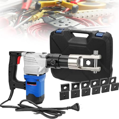 DPQYJPP Outils de sertissage hydrauliques Rechargeables, Pince à câble hydraulique, Pince à sertir électrique, pour sertir Les cosses en cuivre et en Aluminium,240C