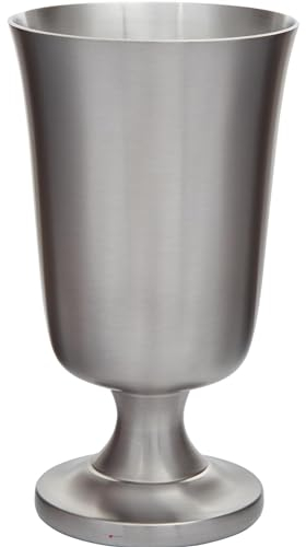 I LUV LTD Étain Médiéval Calice à Tige Tasse 65 Pouces Gobelet Antique Finition Parfait pour la Gravure