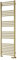 Reina Straight Heated Towel Rail Modern Ottone Wall Mounted Towel Radiator, Flat Central Heating Steel Ladder Brushed Brass Finish Bathroom Accessories Stratight Bath Towel Rack - 600mm x 1600mm