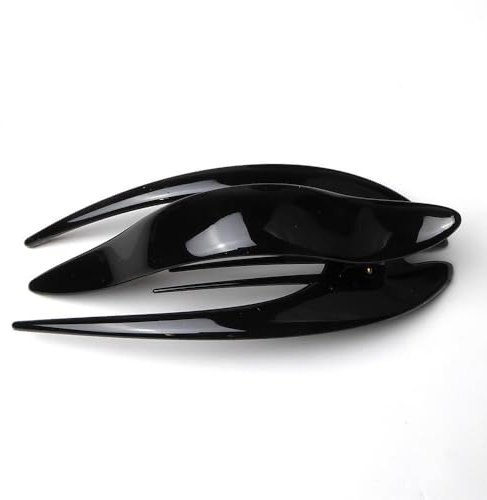 Grande pince à cheveux plate Made in France 13cm - noir