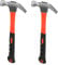 2 PCS 8oz Claw Hammer, Framing Hammer with Rubber Grip, 27.5cm Carbon Steel Hammer for Carpenter Tools