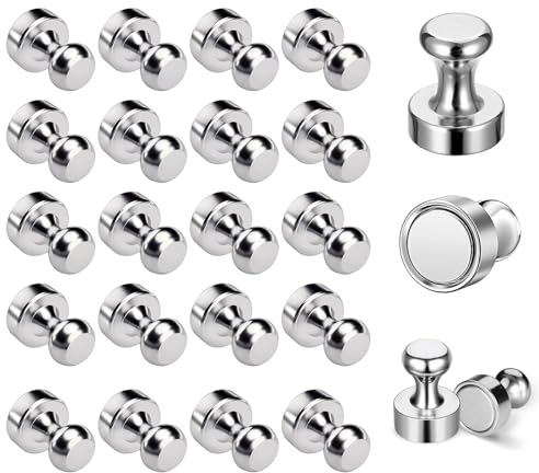 24 Stück Neodym-Magnete, 12 x 16 mm Magnete, Starke N52-Magnete, kleine Kegelmagnete für Magnettafeln, Kühlschränke, Nadelplatten