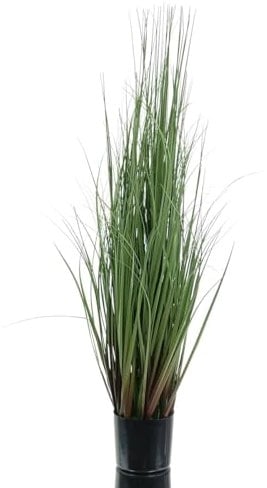 Gasper Ziergras Grün im schwarzen Topf 90 cm - Kunstpflanzen