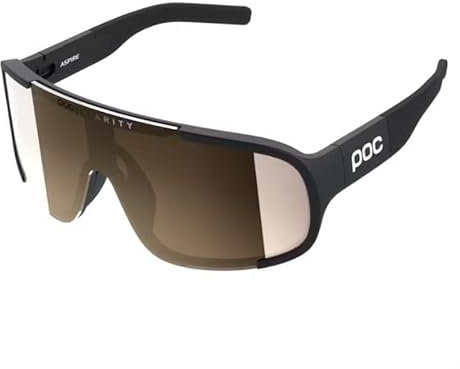 POC Unisex-Adult Aspire Sonnenbrille, Uranium Black/Clarity Trail/Partly Sunny Silver, One Size