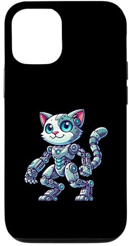 Hülle für iPhone 15 Cat Kitten Roboter-Mech Cyborg Science-Fiction