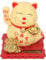 Glückskatzen Wellenarm, Solarbetriebene Niedliche Winkekatze, Lebendige und Schöne Chinesische Fengshui Glückskatze, Katzenstatue Dekoration für Heimdekoration, Autodekoration,