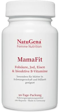 NatuGena MamaFit - Schwangerschaft & Stillzeit - Folsäure & Eisen - 180