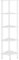 IBUYKE Scaffale angolare a 5 ripiani, espositore angolare industriale, libreria angolare per soggiorno, camera da letto, cucina, ufficio domestico, bianco WBC010W