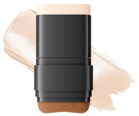 Foundation Stick, Cream Foundation Makeup mit Pinsel, Mehrzweck Full Coverage Foundation Stick, Concealer und CC Cream Stick, Natürlich Matte Makeup Finish (Nature)