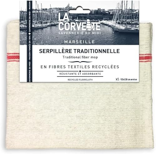 La Corvette - Serpillère Traditionnelle, Multicolore, 1 Unité (Lot de 5)