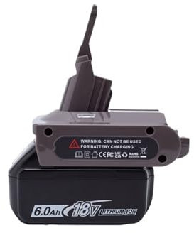 Adapter/Konverter, kompatibel mit Dyson V7, V8 Staubsaugerwerkzeug, kompatibel mit Makita, 18-V-Li-Ionen-Akkuadapter, Zubehör for Elektrowerkzeuge