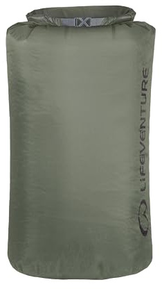 Lifeventure Ultralight Dry Bag, Siliconized Rip-Stop Fabric With Fully Taped Seams Lightweight Waterproof Dry Sack For Kayaking Camping Hiking Traveling Boating Water Sports