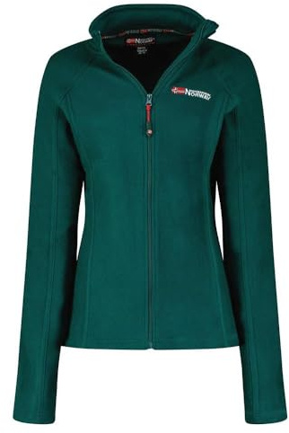 Geographical Norway Bottle Green Fleece Jacket Woman Lady 233