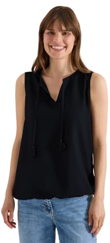 Cecil Damen Blusentop mit Split Neck und Bändern