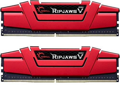 G.Skill Ripjaws V Series DDR4 PC4-19200 2400 MHz para la Plataforma Intel X299 / Z270 / Z170 / X99 Memoria de Escritorio Modelo F4-2400C17D 16 GB