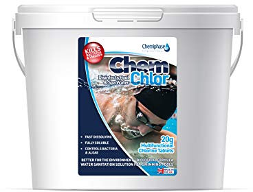 20g Multifunctional Small Chlorine Tablets – Algae Control, Water Clarifier & Sanitizer for Swimming Pools, Hot Tubs, Spas – Slow-Dissolving, 5-7 Day Release - 5 Kg