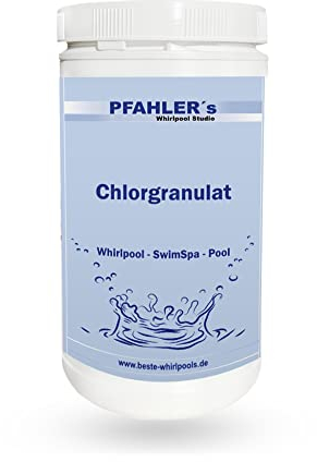 Chlorgranulat Whirlpool, Pool 1 kg schnell und rückstandsfrei löslich Schnell Chlor Granulat
