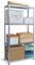 Home It® Schwerlastregal mit 4 Böden, 147×75×30 cm, Galvanisiert – Belastbarkeit 50 kg pro Regalboden, Werkzeugfreie Montage