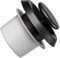 Ø 100mm Difusor Ajustable - Válvula de Extraccion/Suministro de Aire - Rejilla Redonda de Ventilacion - Plástico ABS Antracita