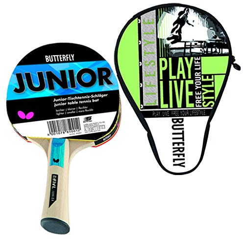 Butterfly Tischtennis Hobby Set | Tischtennisschläger Junior + Tischtennishülle Free Your Lifestyle | Tischtennisschlägerset | speziell für Kinder entwickelt