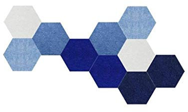 WXJLYZRCXK Panneaux Acoustiques Panneau de Feutre, Panneau de Feutre de Mur de Photo D'Hexagone de Famille Panneaux Acoustiques Muraux de Jardin D'Enfants Traitement Acoustique de Pièce 10Pcs Mousse